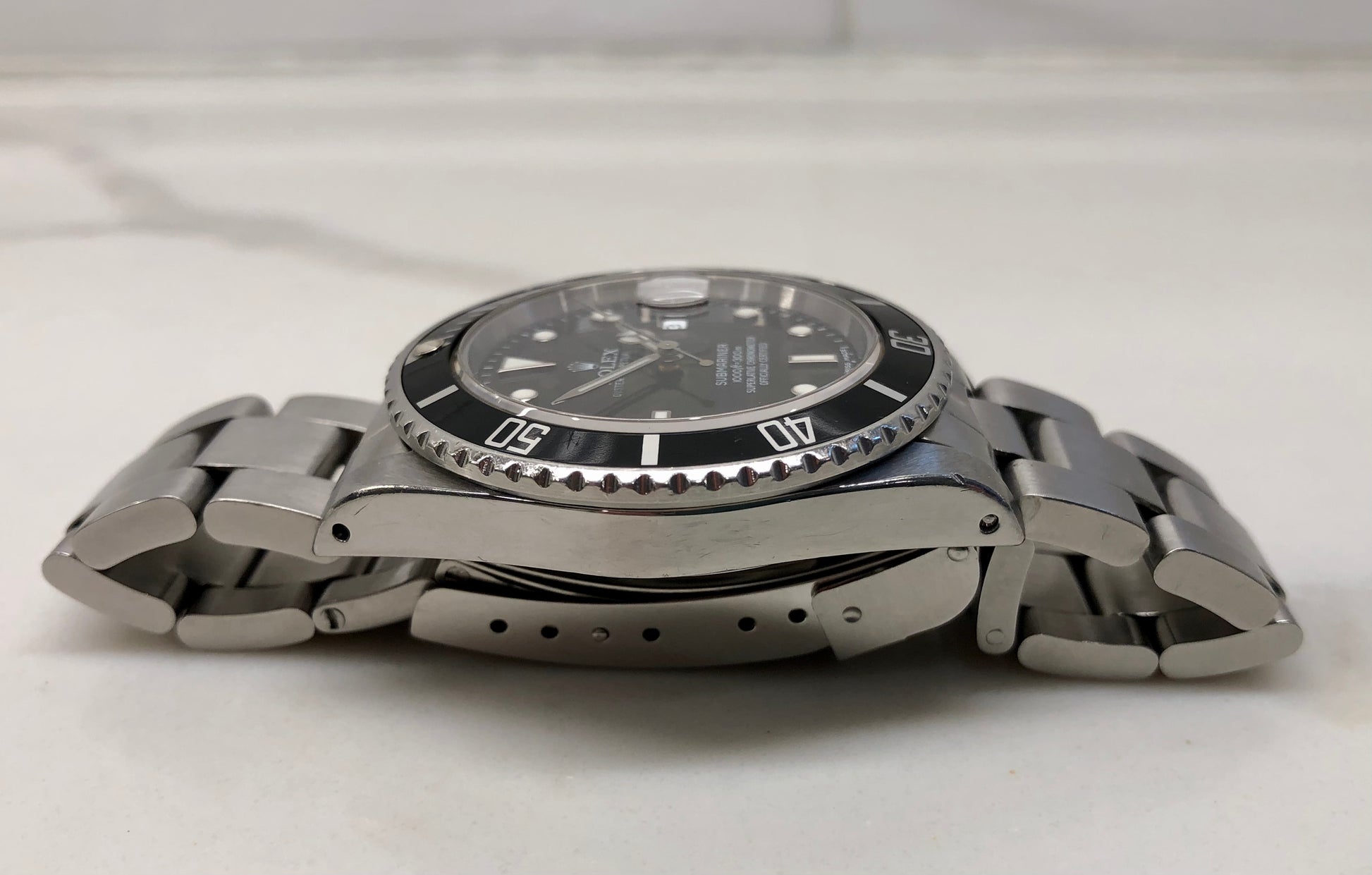 1984 Rolex Submariner Date 16800 Stainless Steel Wristwatch with Papers - HASHTAGWATCHCO