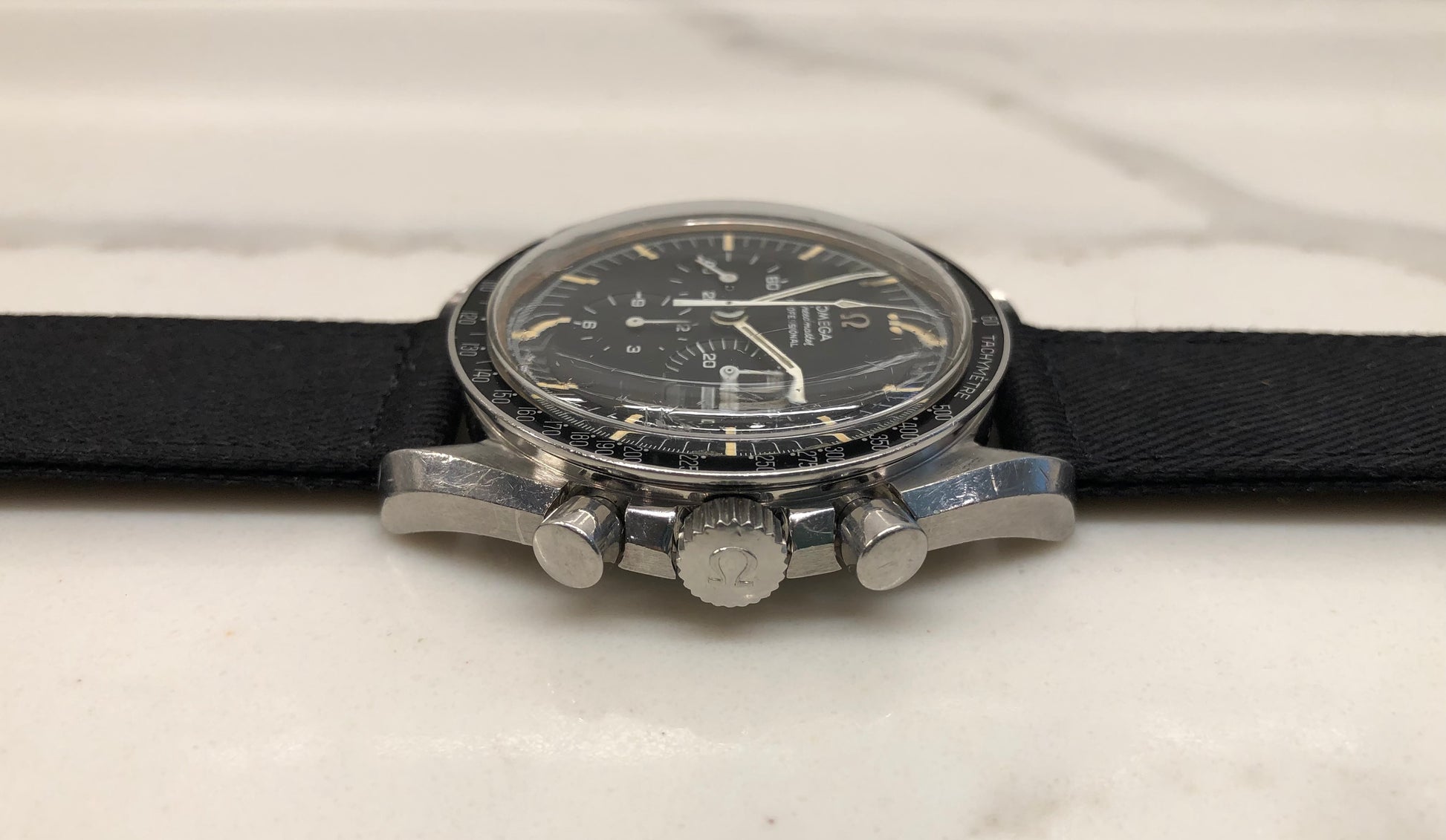 1968 Omega Speedmaster Professional 145.022-68 ST Transitional Chronograph 861 Manual Wristwatch - HASHTAGWATCHCO