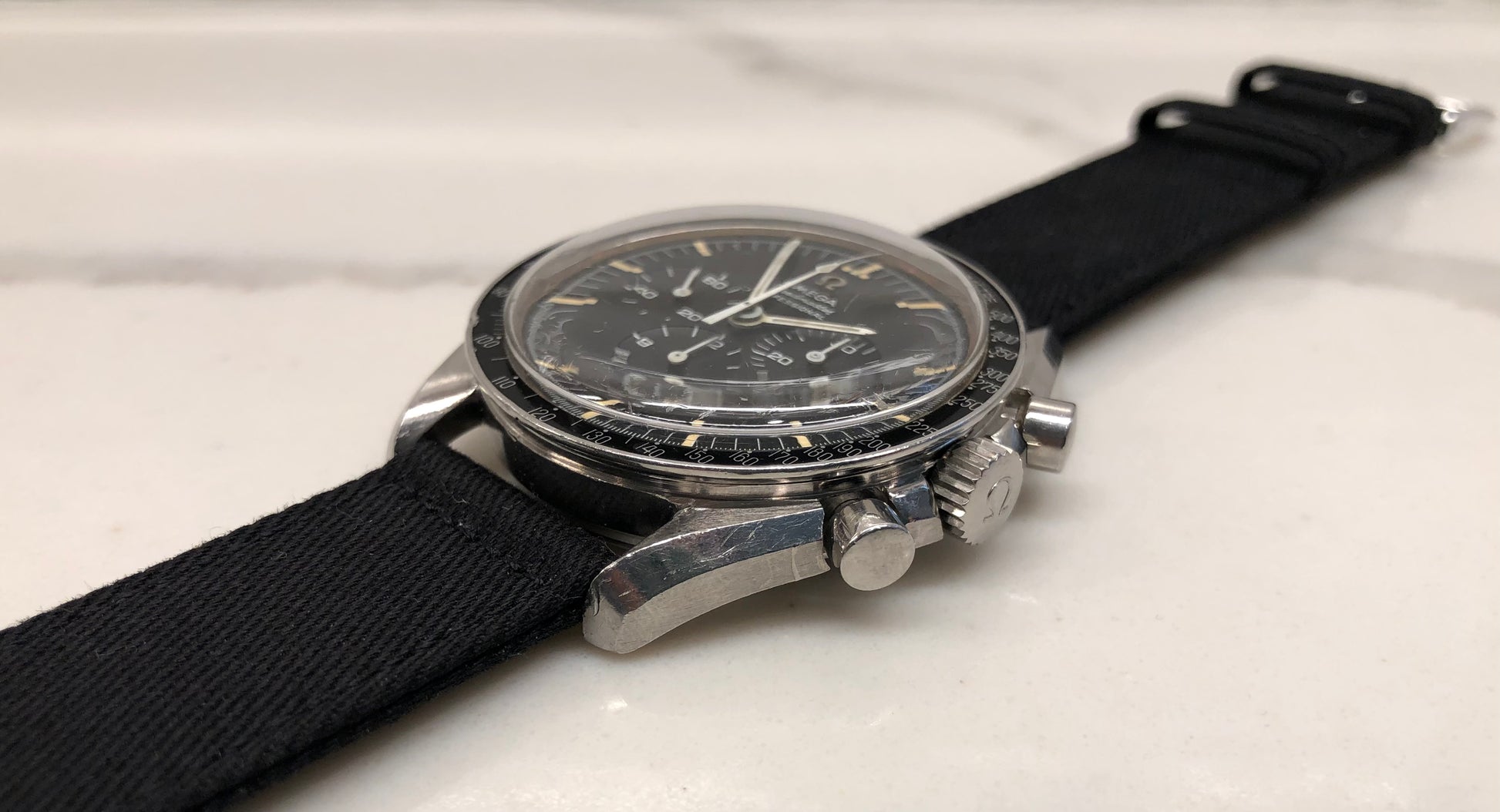 1968 Omega Speedmaster Professional 145.022-68 ST Transitional Chronograph 861 Manual Wristwatch - HASHTAGWATCHCO