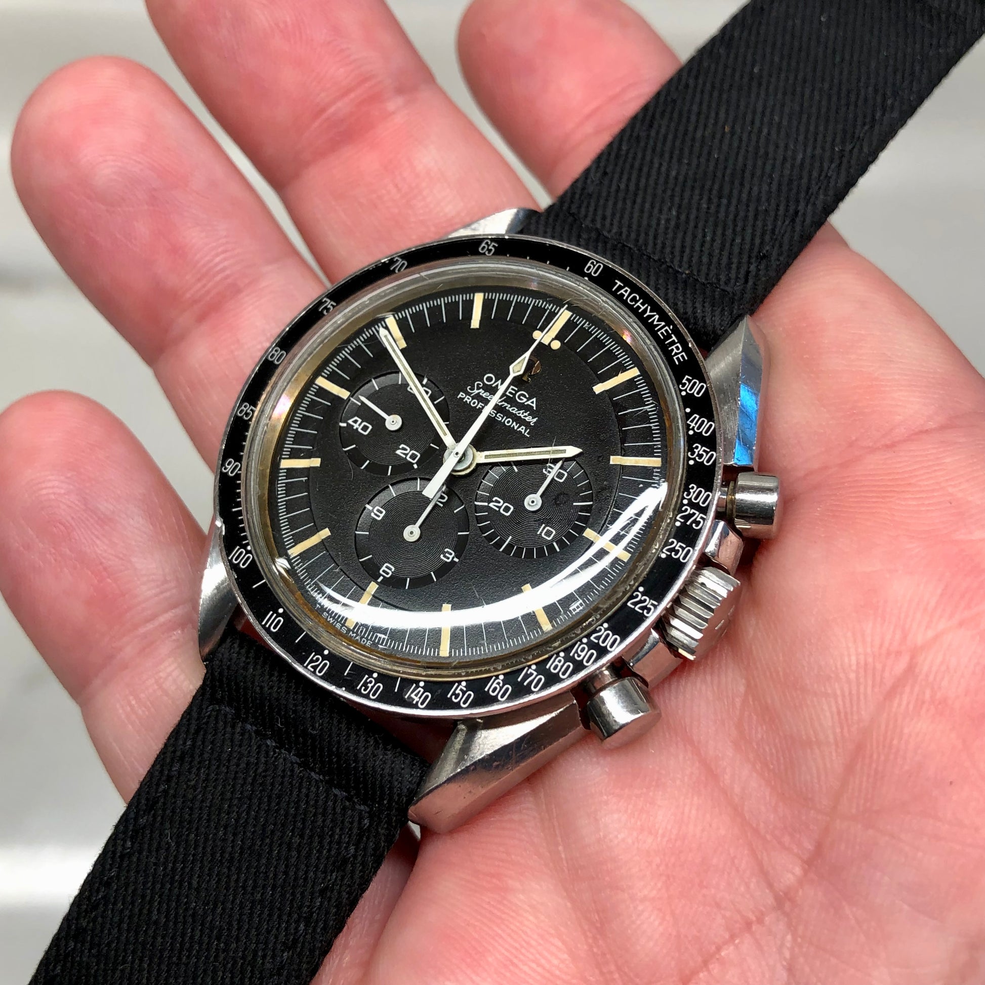 1968 Omega Speedmaster Professional 145.022-68 ST Transitional Chronograph 861 Manual Wristwatch - HASHTAGWATCHCO