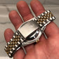1990 Rolex Datejust 16233 Two Tone Champagne Stick Jubilee Sapphire Wristwatch