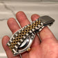 1990 Rolex Datejust 16233 Two Tone Champagne Stick Jubilee Sapphire Wristwatch