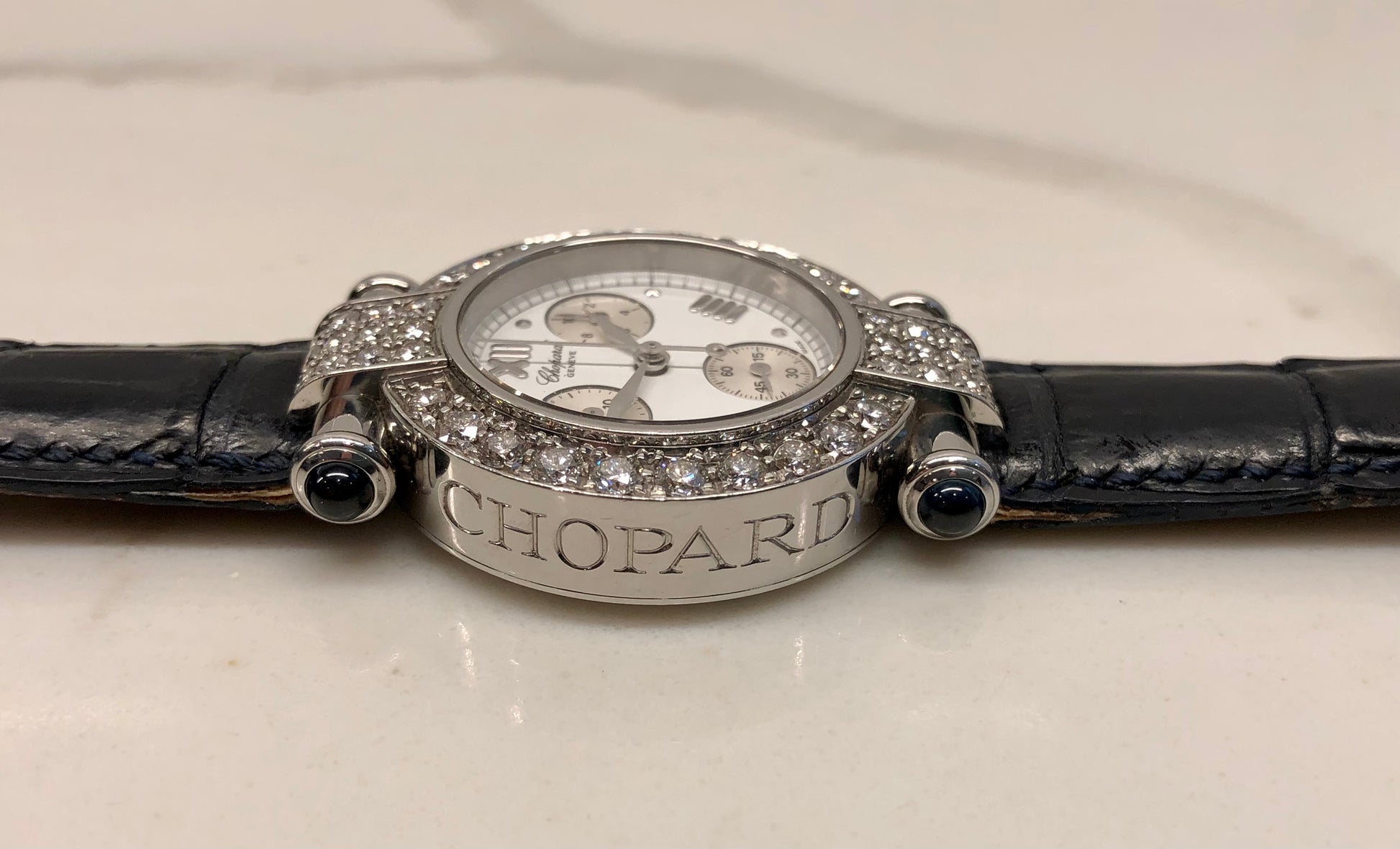 Chopard Imperiale 38/8378-23 Stainless Steel Diamond Bezel Ladies Quartz Wristwatch - HASHTAGWATCHCO
