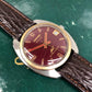 1960s Longines Ultra-Chron Burgundy Oxblood Caliber 431 Hi-Beat Automatic Two Tone Wristwatch - HASHTAGWATCHCO