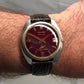 1960s Longines Ultra-Chron Burgundy Oxblood Caliber 431 Hi-Beat Automatic Two Tone Wristwatch - HASHTAGWATCHCO