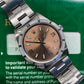 2000 Rolex Air King 14010 Rose Arabic Dial Oyster Engine Turned Wristwatch with Box and Papers - Hashtag Watch Company