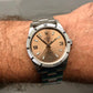 2000 Rolex Air King 14010 Rose Arabic Dial Oyster Engine Turned Wristwatch with Box and Papers - Hashtag Watch Company
