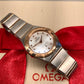 2020 Omega Constellation Manhattan 131.20.25.60.55.001 Quartz MOP Diamond Dial Two Tone 25mm Ladies Wristwatch