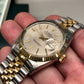 1986 Rolex Datejust 16013 Silver Tapestry Two Tone Jubilee Wristwatch with Box and Papers - Hashtag Watch Company