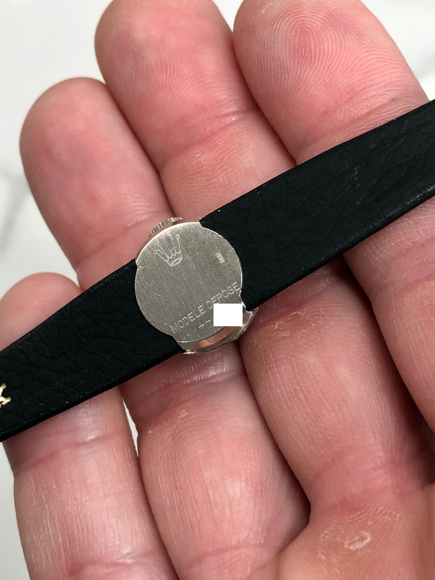 1965 Rolex Orchid Precision 2027 Black Dial 18K White Gold Cocktail Dress Wristwatch