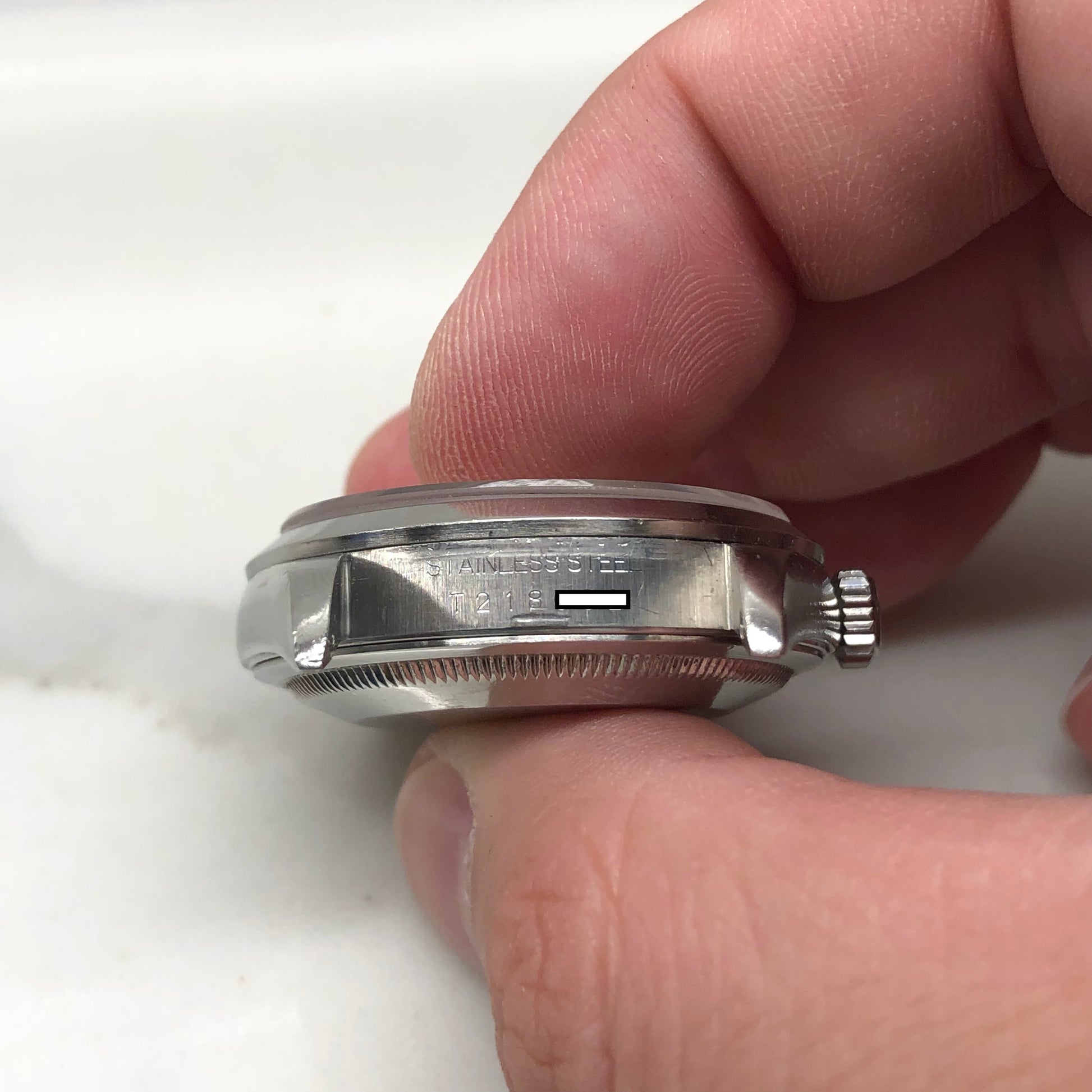 1996 Rolex Datejust 16200 Silver Stick Dial Wristwatch - Hashtag Watch Company