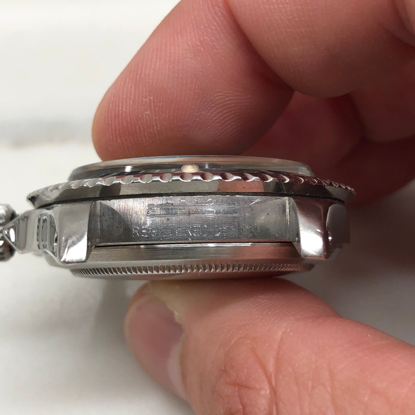 1961 Rolex Submariner 5512 Long 5 Insert Steel PCG Automatic Wristwatch