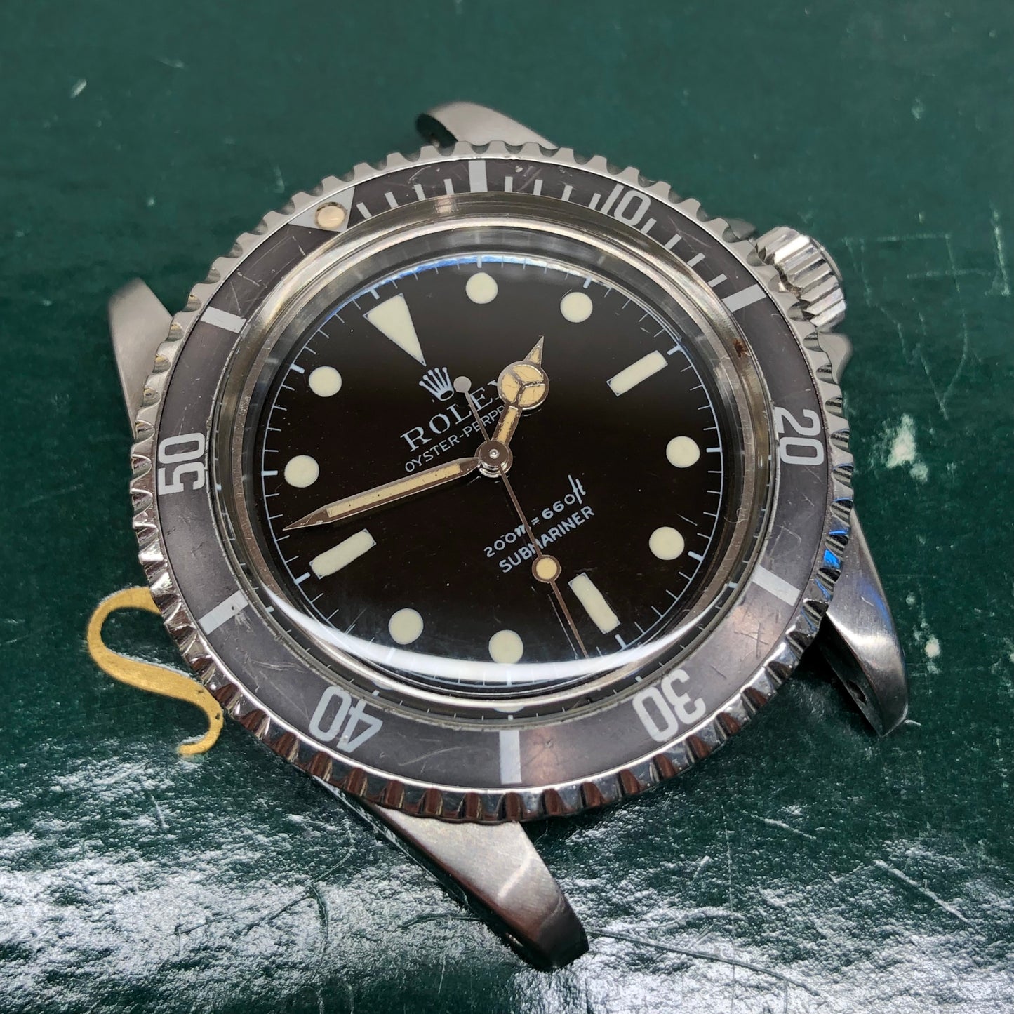 1961 Rolex Submariner 5512 Long 5 Insert Steel PCG Automatic Wristwatch