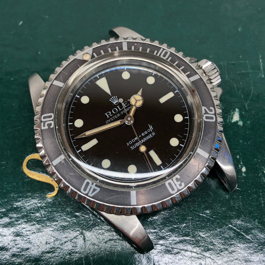 1961 Rolex Submariner 5512 Long 5 Insert Steel PCG Automatic Wristwatch