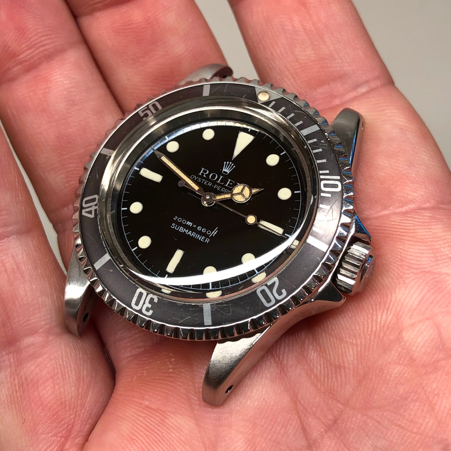 1961 Rolex Submariner 5512 Long 5 Insert Steel PCG Automatic Wristwatch