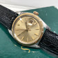 1973 Rolex Datejust 1601 Ghost Champagne Yellow Gold Fluted Bezel Wristwatch