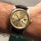 1973 Rolex Datejust 1601 Ghost Champagne Yellow Gold Fluted Bezel Wristwatch