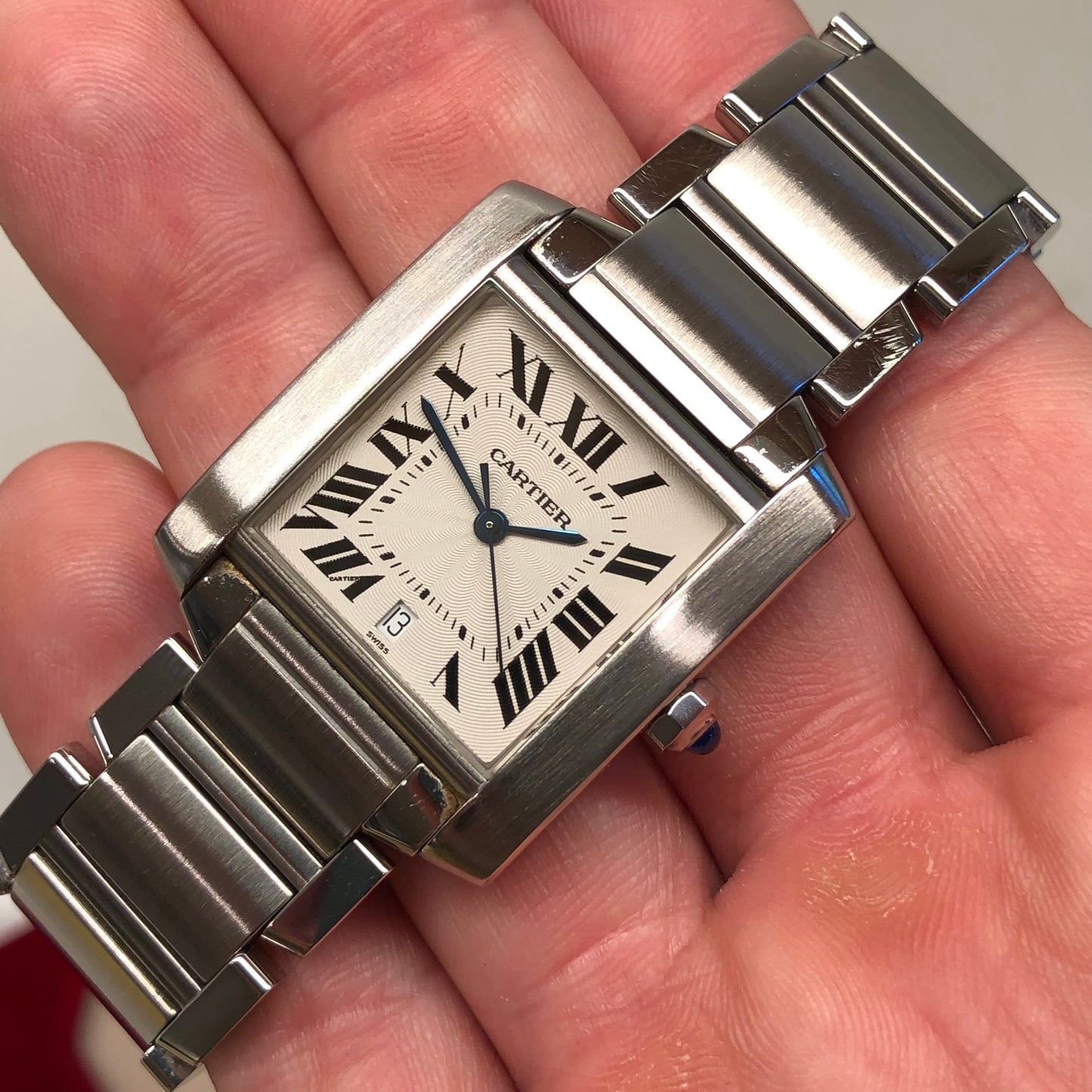 Cartier Tank Francaise 2302 Stainless Steel Automatic Wristwatch