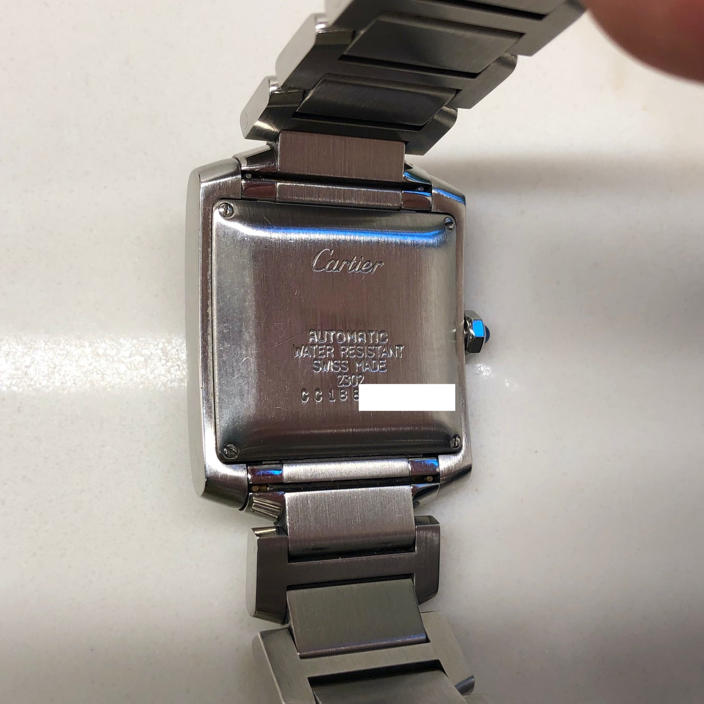 Cartier Tank Francaise 2302 Stainless Steel Automatic Wristwatch