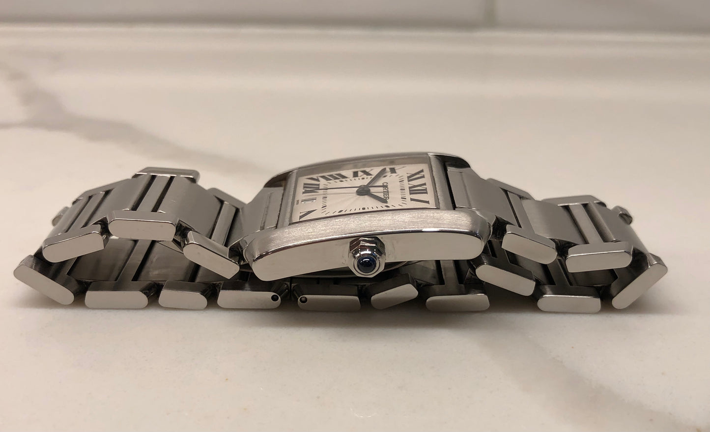 Cartier Tank Francaise 2302 Stainless Steel Automatic Wristwatch