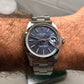 1977 Rolex Date 1500 Blue Dial Stainless Steel Wristwatch