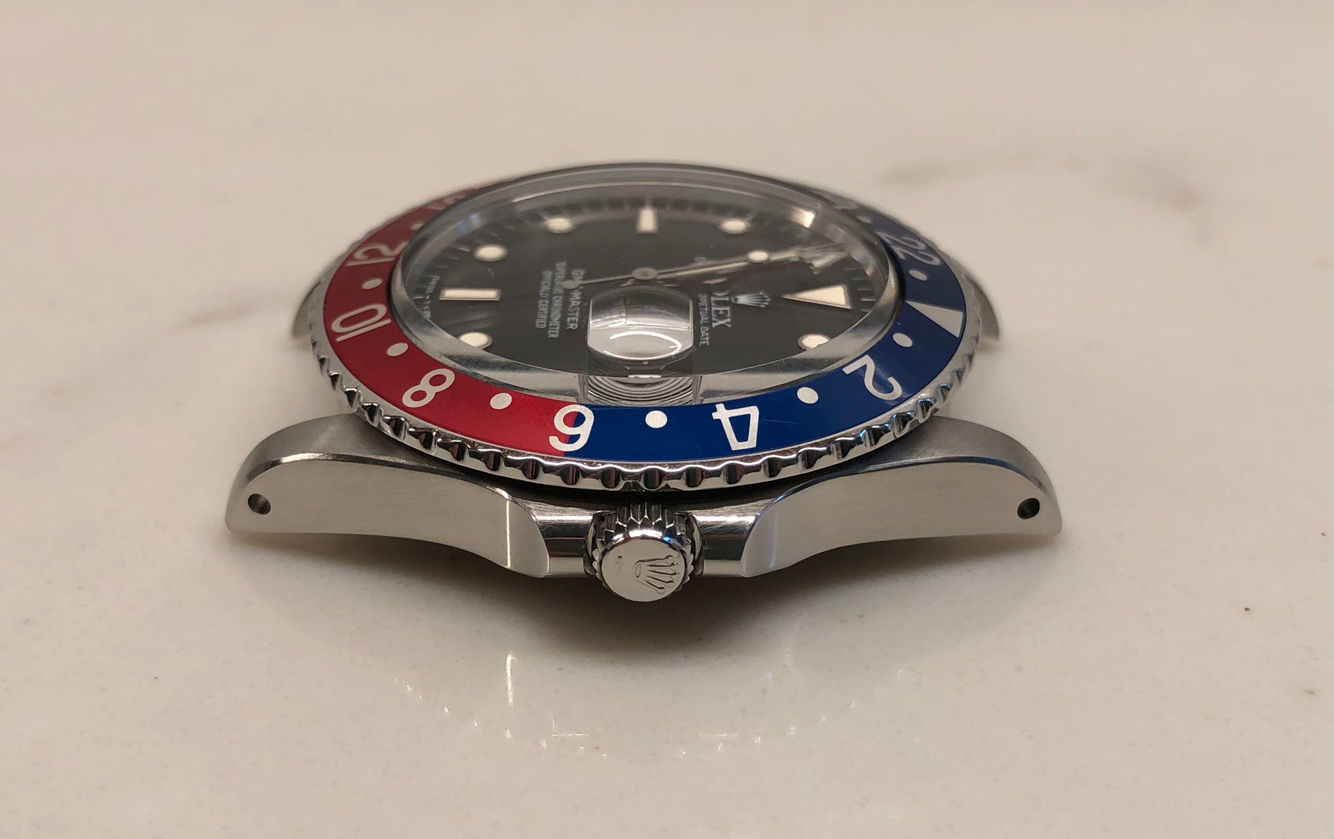 1985 Rolex GMT MASTER 16750 Pepsi Steel Automatic Wristwatch with Box and Papers - HASHTAGWATCHCO