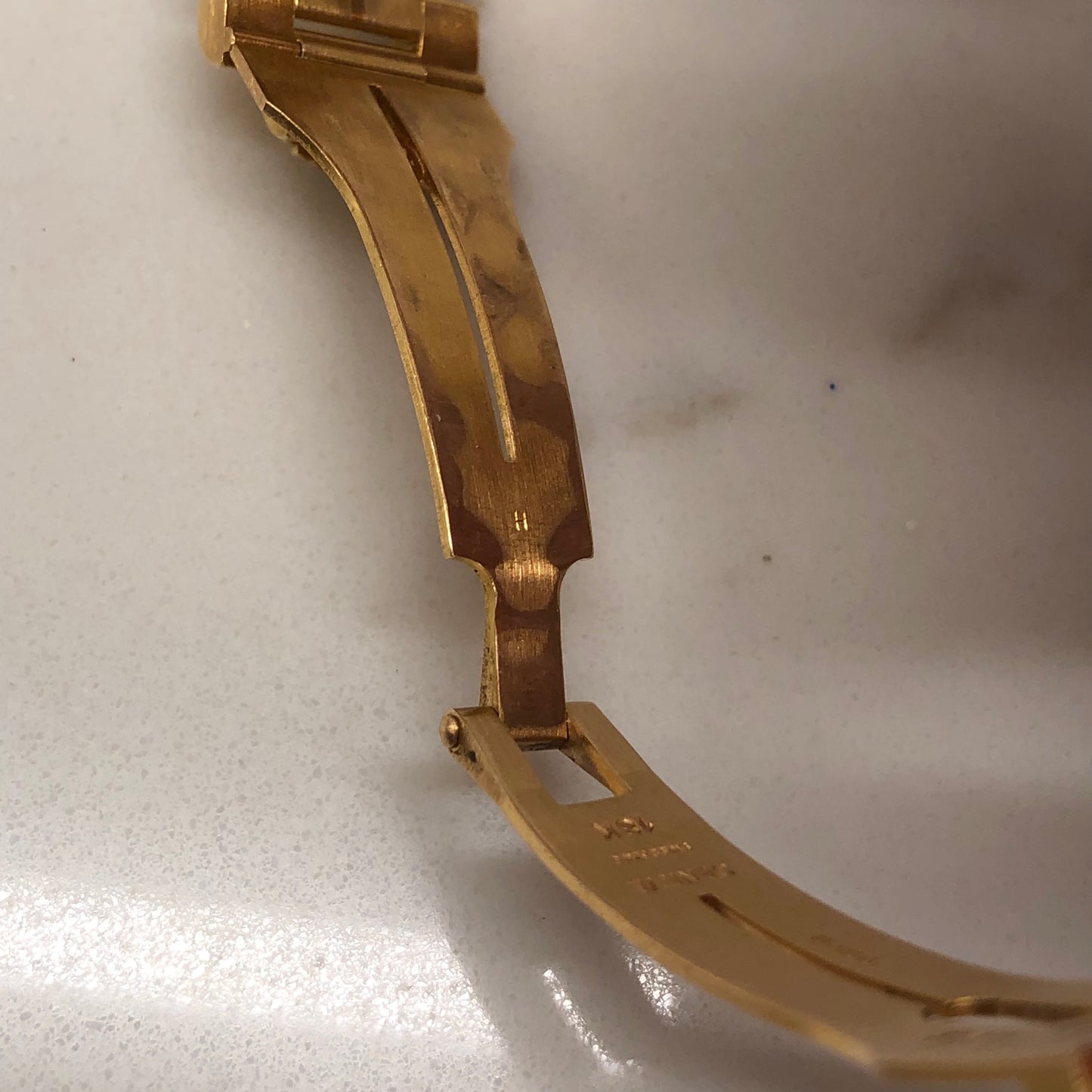 1981 Rolex DateJust 16018 18K Yellow Gold Blue Dial Sapphire Wristwatch