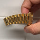 1981 Rolex DateJust 16018 18K Yellow Gold Blue Dial Sapphire Wristwatch