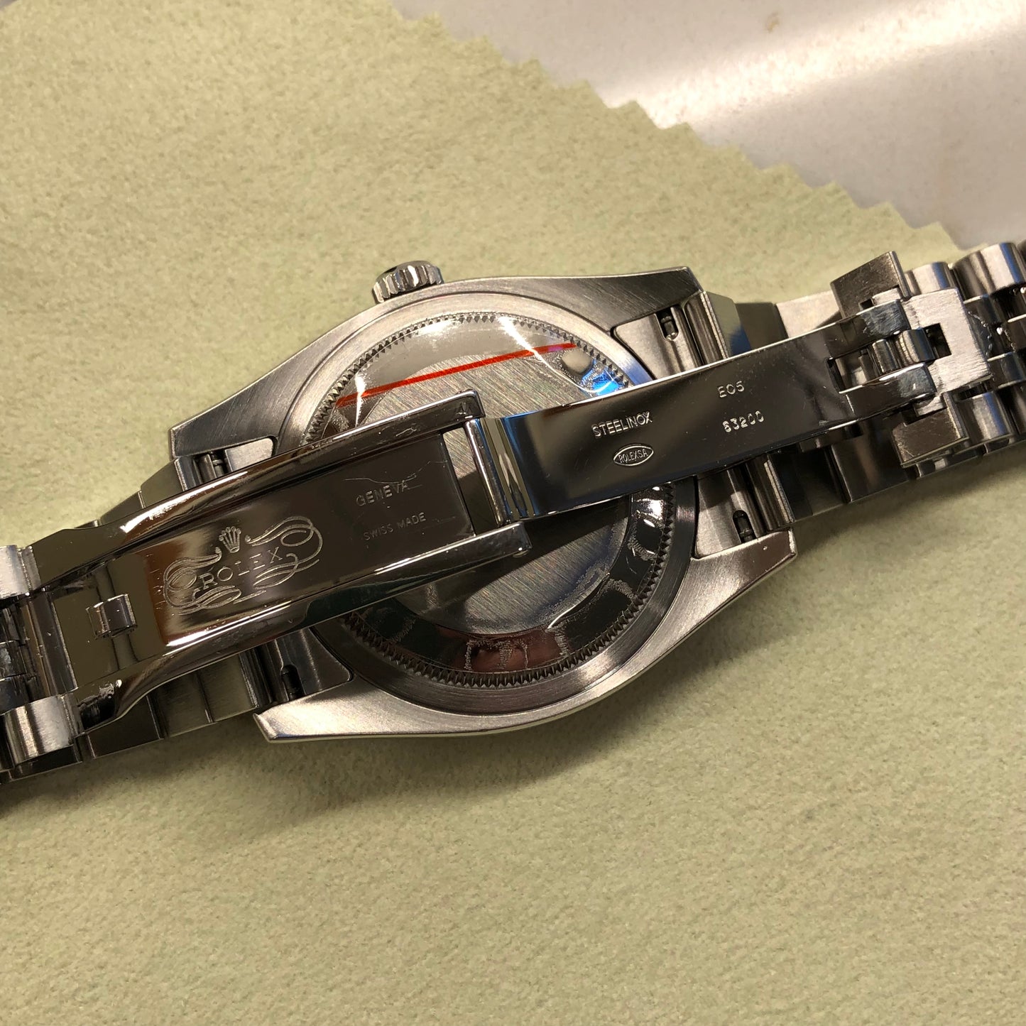 2007 Rolex Datejust 116234 Silver Diamond 36mm Jubilee Wristwatch with Box and Papers