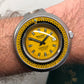 Vintage Philip Watch Hi Swing Caribbean 2000 Yellow Diving Automatic Wristwatch - HASHTAGWATCHCO