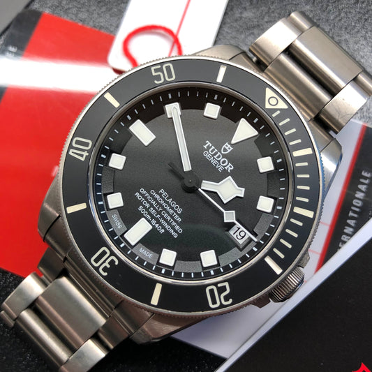 2020 Tudor Pelagos 25600TN Titanium Automatic 42mm Black Wristwatch with Box and Papers - HASHTAGWATCHCO