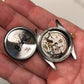 1956 Rolex Oyster Perpetual 6548 Super Precision Black Gilt Automatic Two Tone Wristwatch