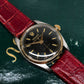 1956 Rolex Oyster Perpetual 6548 Super Precision Black Gilt Automatic Two Tone Wristwatch
