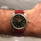 1956 Rolex Oyster Perpetual 6548 Super Precision Black Gilt Automatic Two Tone Wristwatch