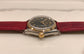 1956 Rolex Oyster Perpetual 6548 Super Precision Black Gilt Automatic Two Tone Wristwatch