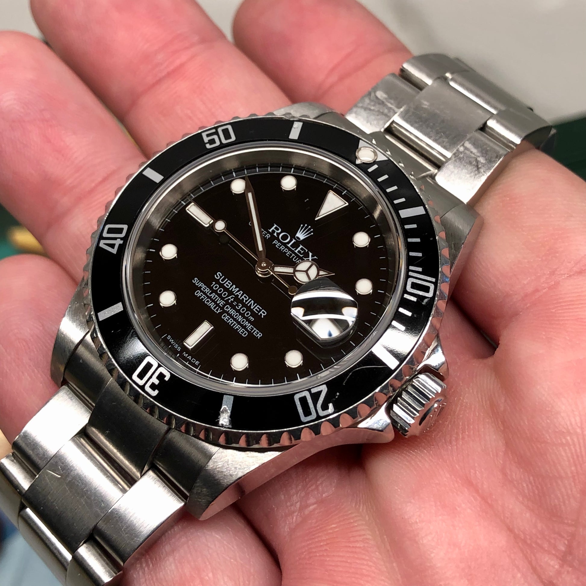 2006 Rolex Submariner 16610 Oyster Perpetual Automatic Wristwatch with Box and Papers - HASHTAGWATCHCO