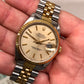 1990 Rolex Datejust 16233 Two Tone Silver Stick Jubilee Sapphire Wristwatch with Papers