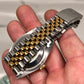 1990 Rolex Datejust 16233 Two Tone Silver Stick Jubilee Sapphire Wristwatch with Papers
