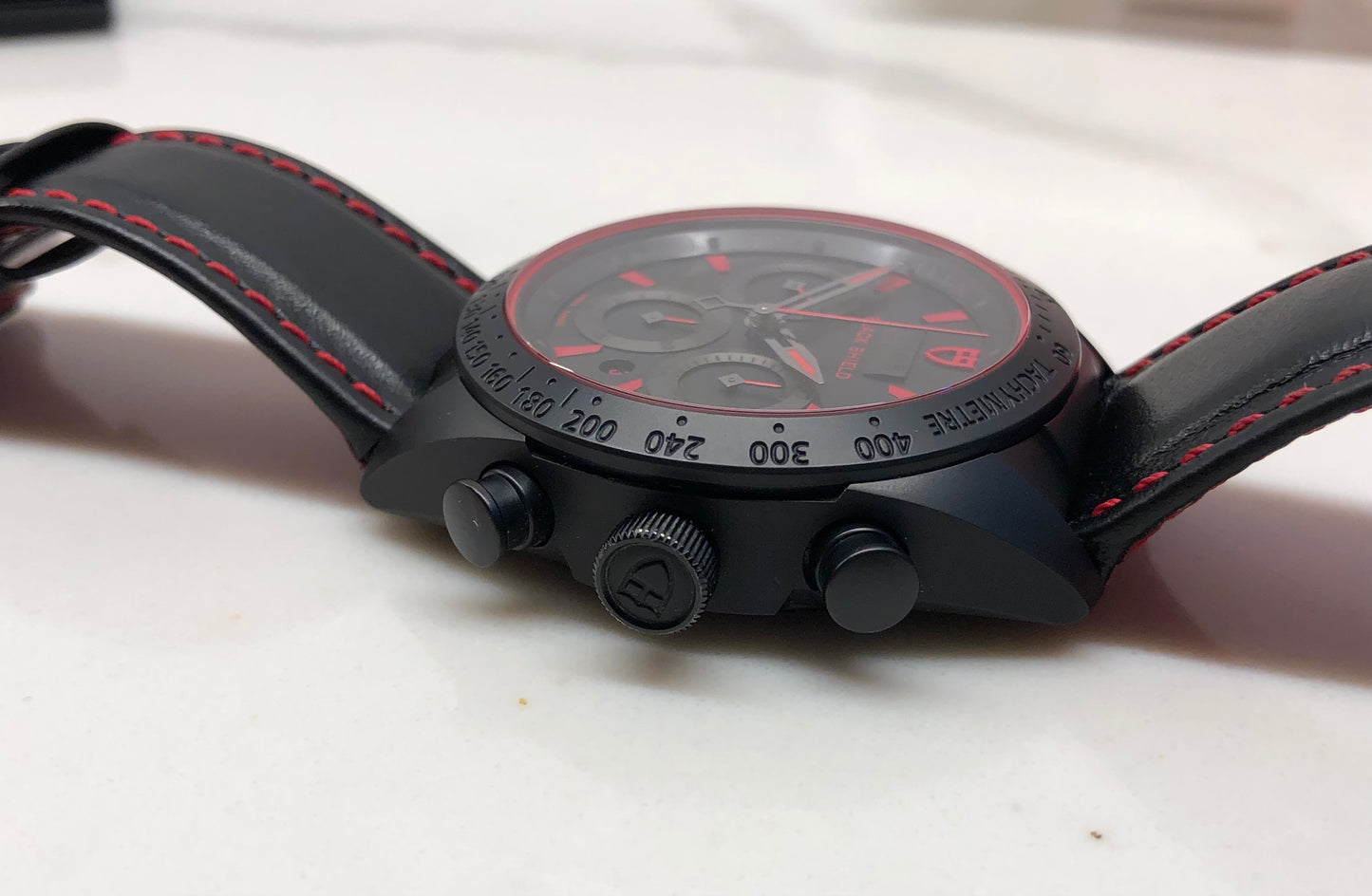 2021 Tudor Fast Rider 42000CR Black Shield Automatic Chronograph Wristwatch with Box and Papers