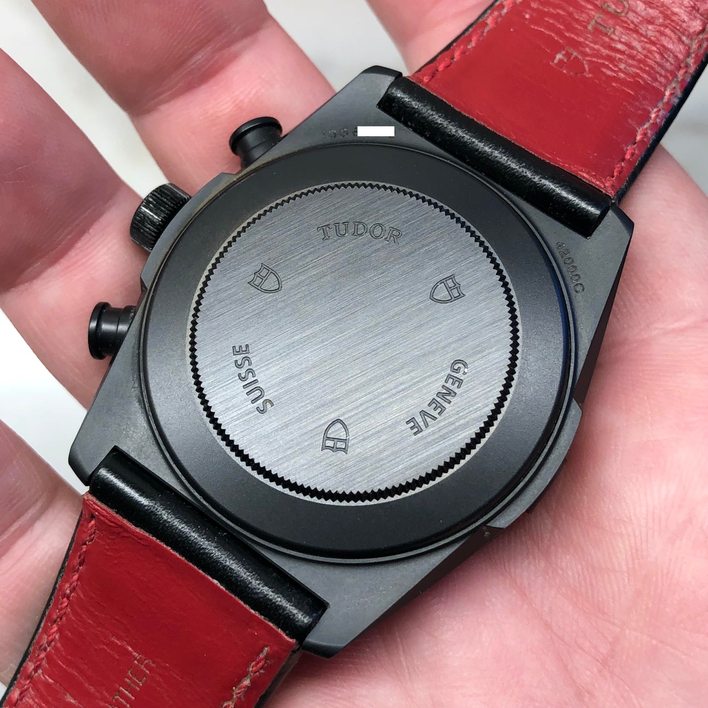 2021 Tudor Fast Rider 42000CR Black Shield Automatic Chronograph Wristwatch with Box and Papers