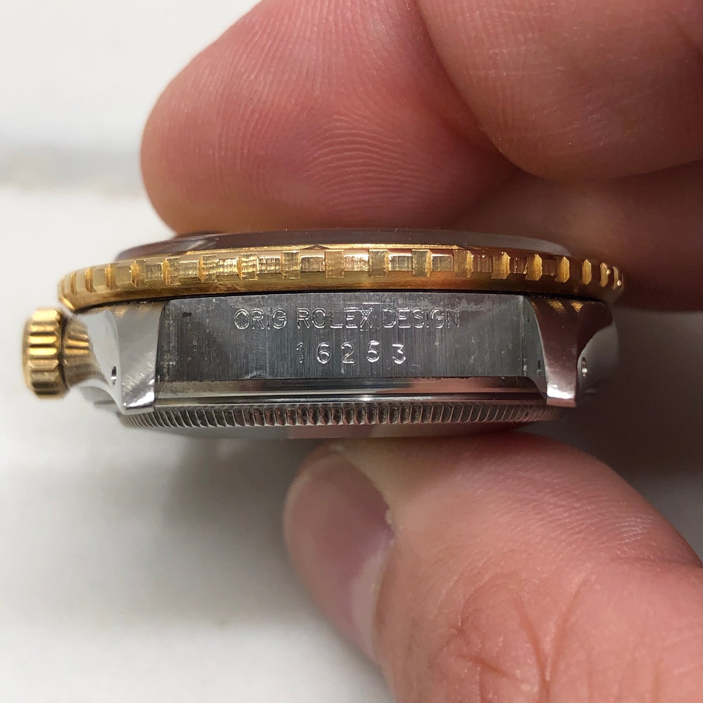 1986 Rolex Datejust Thunderbird 16253 Turn-O-Graph Champange Two Tone Jubilee Wristwatch