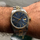 1963 Rolex Datejust 1601 Blue Dial Two Tone Jubilee Automatic Wristwatch with RSC Card