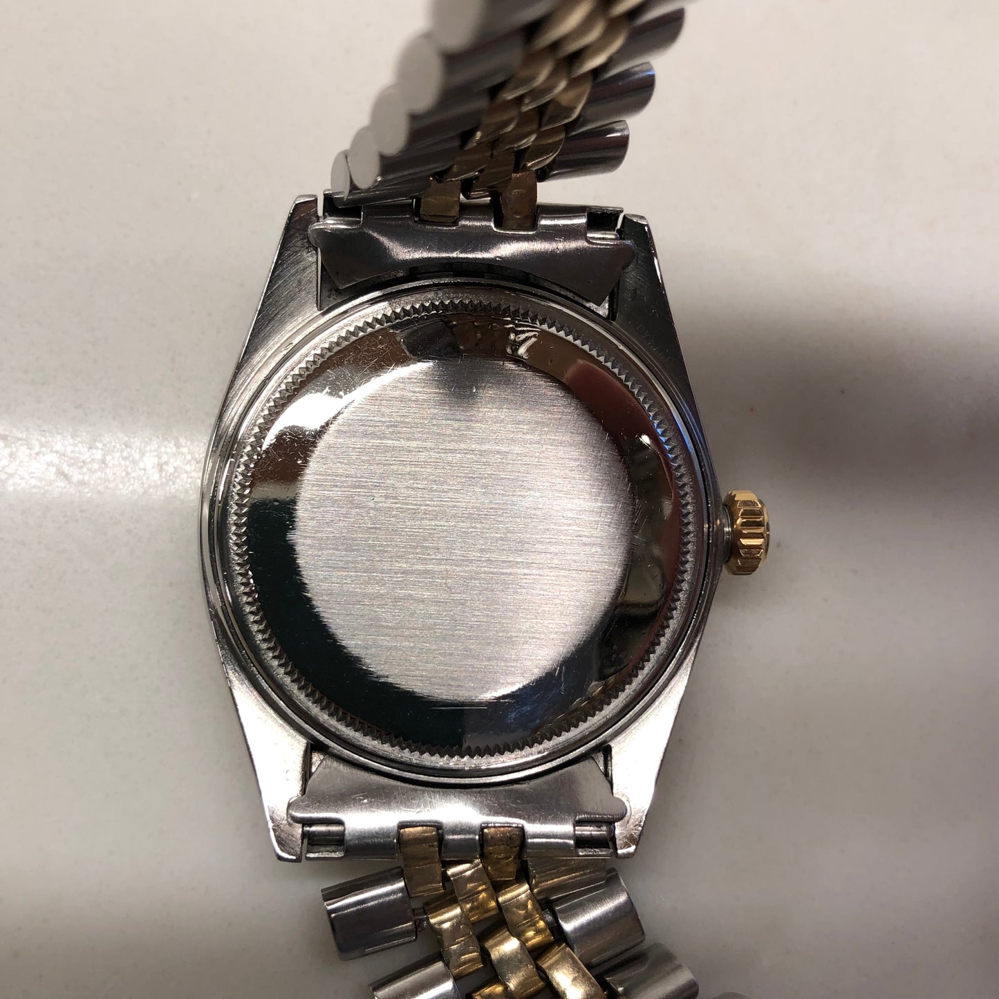 1963 Rolex Datejust 1601 Blue Dial Two Tone Jubilee Automatic Wristwatch with RSC Card