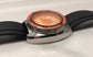 1970s Aquadive Time-Depth Gauge Orange Combination Electronic Steel Vintage Diving Wristwatch
