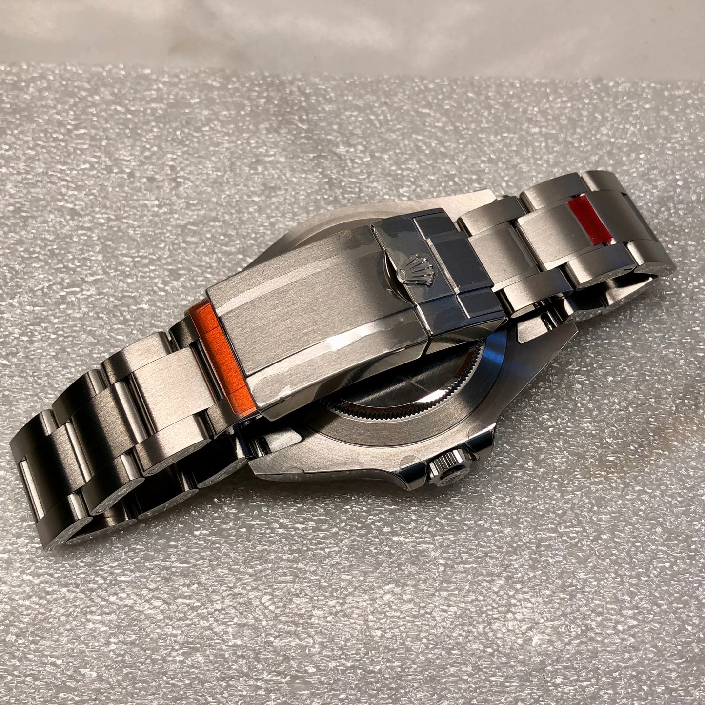 2023 Rolex Explorer II 226570 Black Stainless Steel Wristwatch with Box and Papers Wrapped Unworn