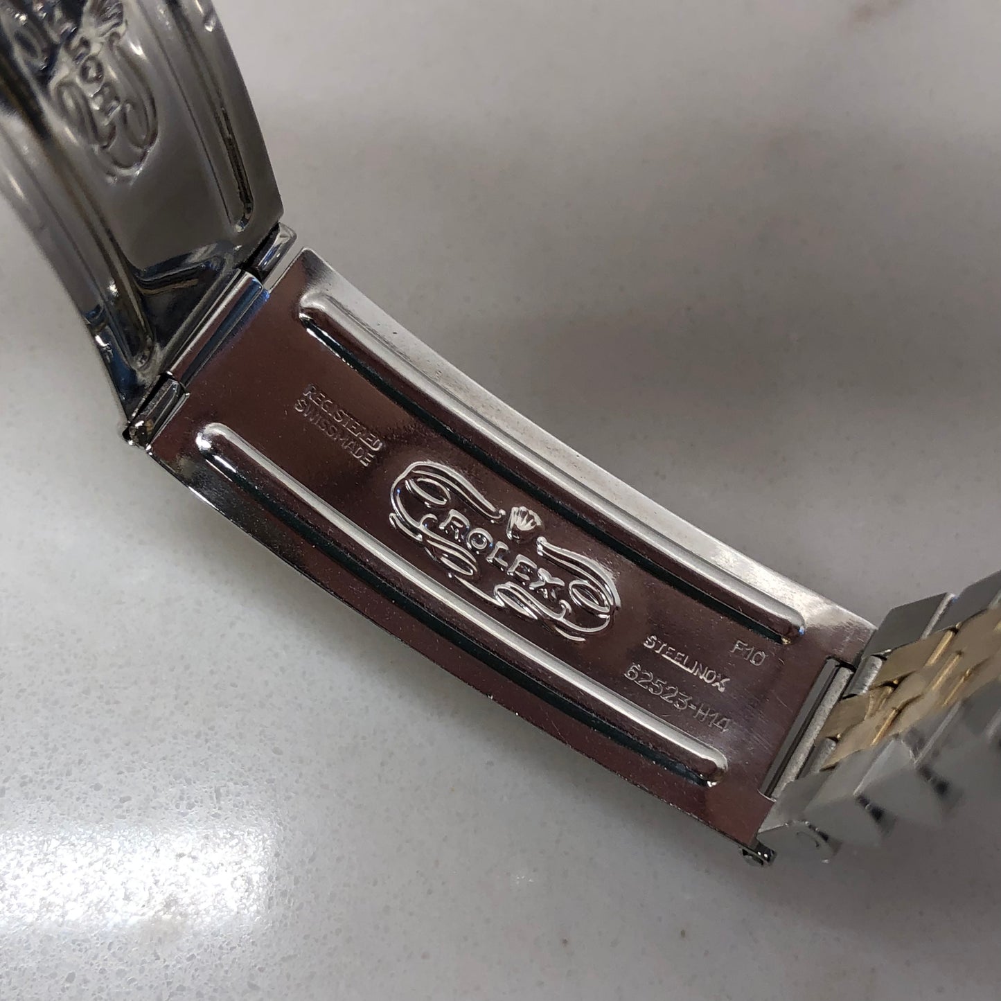 1986 Rolex Datejust Thunderbird 16253 Turn-O-Graph Champange Two Tone Jubilee Wristwatch