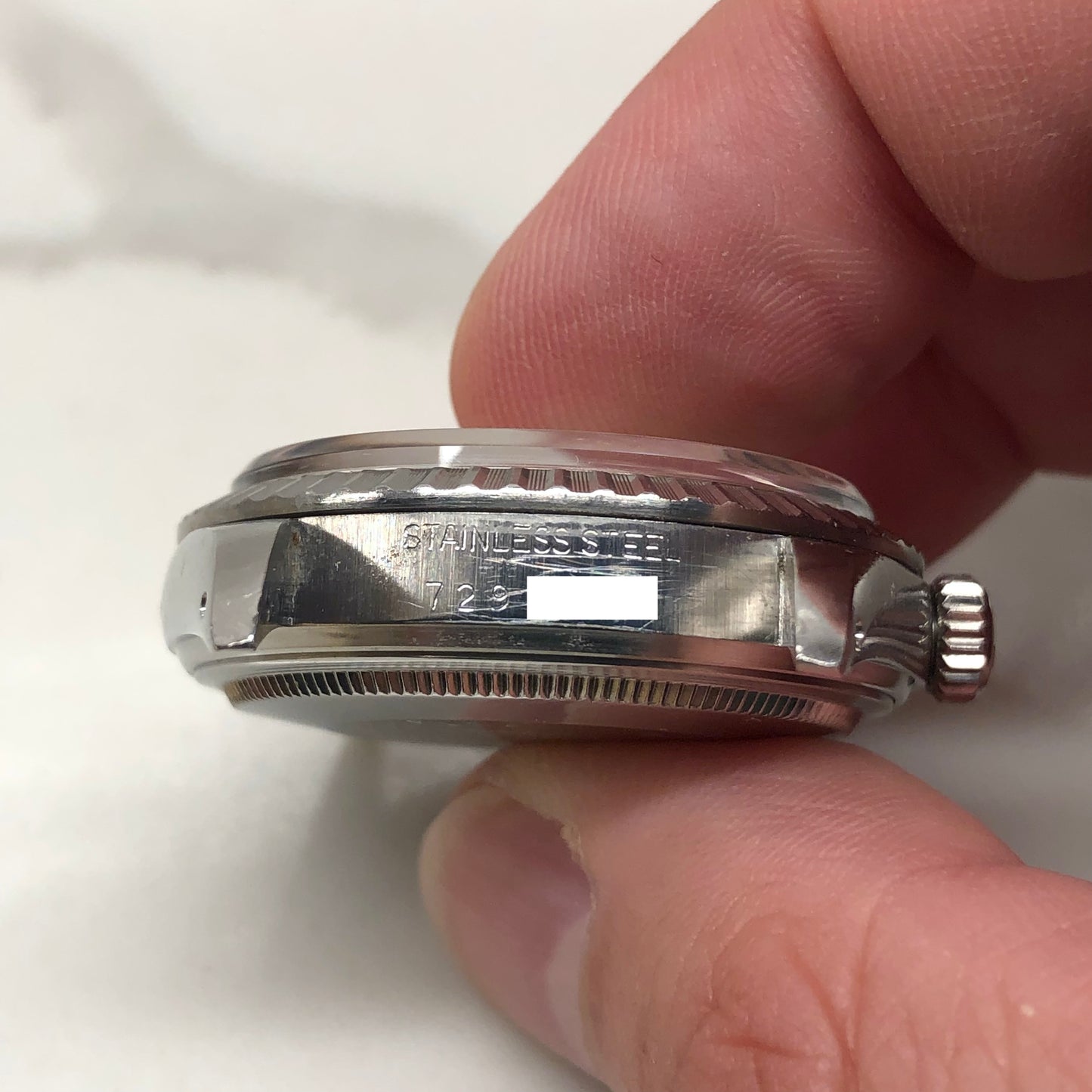1982 Rolex Datejust 16030 "IBM Quarter Century Club" Steel Engine Turned Automatic Wristwatch