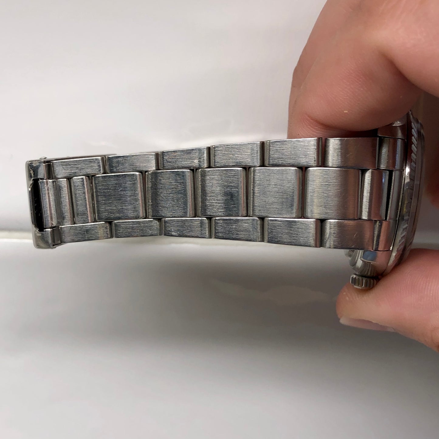 1982 Rolex Datejust 16030 "IBM Quarter Century Club" Steel Engine Turned Automatic Wristwatch