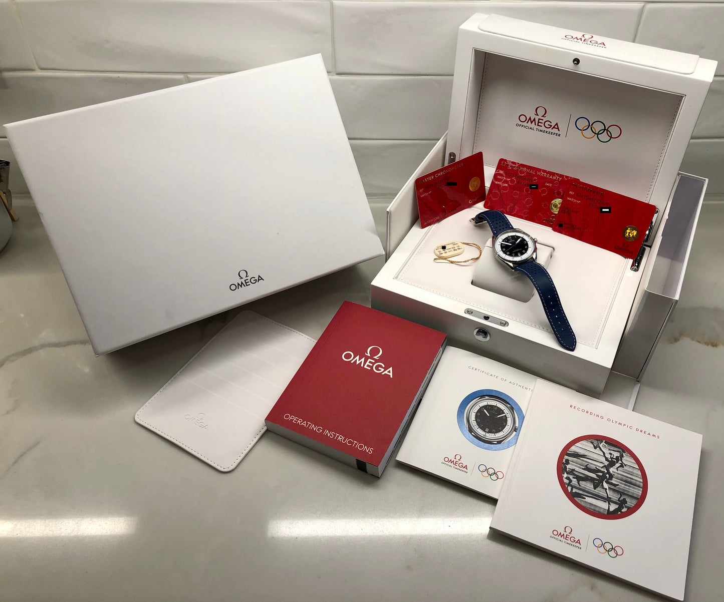 Omega Seamaster Olympic Time Keeper Limited Edition 522.32.40.20.01.001 Steel Mens Wristwatch with Box and Papers - HASHTAGWATCHCO