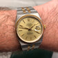 1986 Rolex Datejust Oysterquartz 17013 Two Tone Tiffany & Co. Champagne Dial Wristwatch - HASHTAGWATCHCO